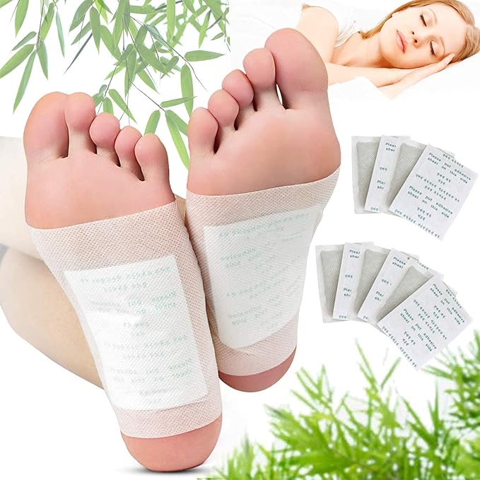 Kinoki Bamboo Vinegar Foot Patches – 10-Pad Overnight Foot Care Pack