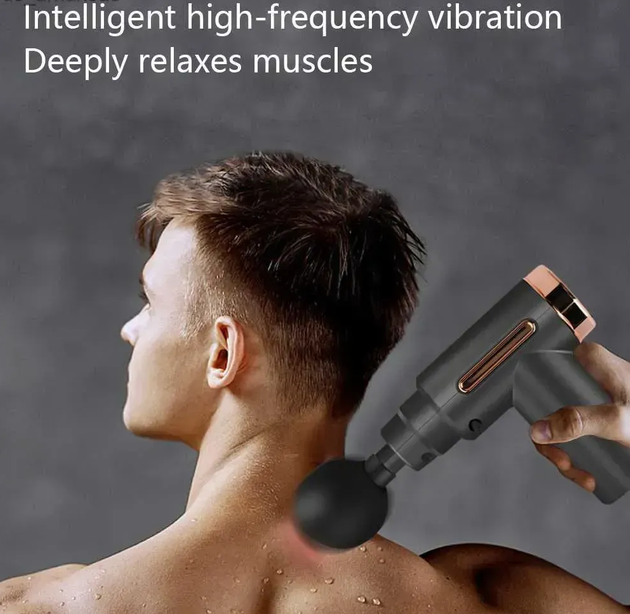4-in-1 Massage Gun β Deep Tissue Percussion Massager with 4 Heads