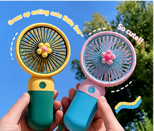 Rechargeable Mini Handheld Fan – Portable USB Cooling Fan for Kids & Travel