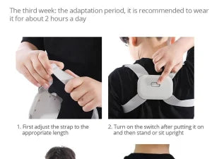 Smart Posture Corrector Belt – Vibration Reminder Sensor for Back & Shoulder