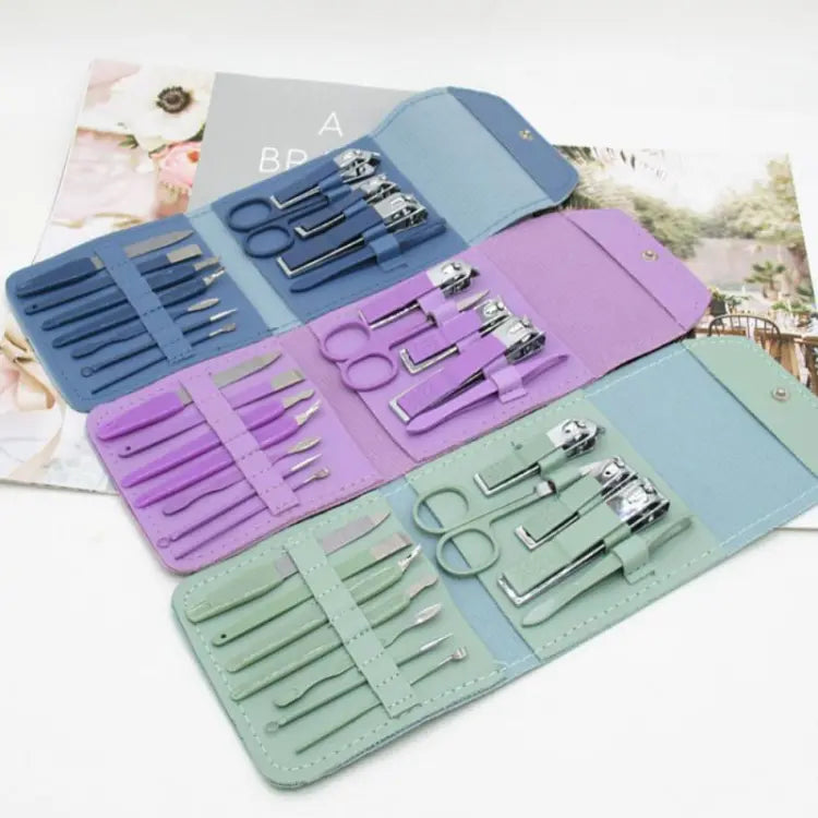 16-in-1 Nail Care Kit – Stainless Steel Manicure & Pedicure Tools Set
