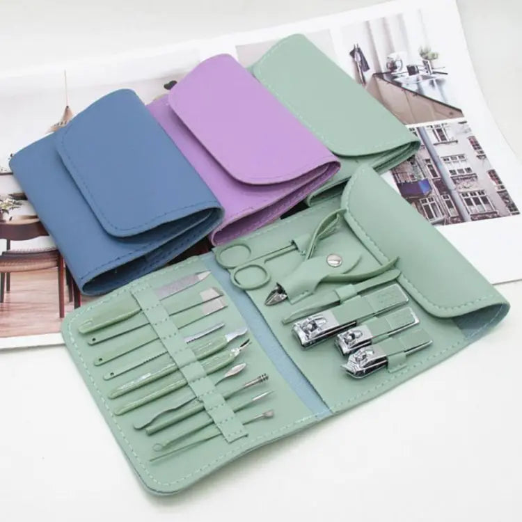 16-in-1 Nail Care Kit – Stainless Steel Manicure & Pedicure Tools Set