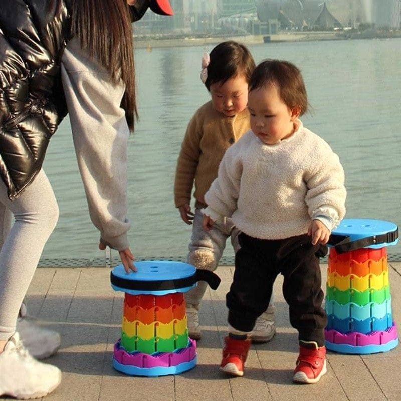 Heavy Duty Telescopic Folding Stool – Adjustable Portable Camping Chair
