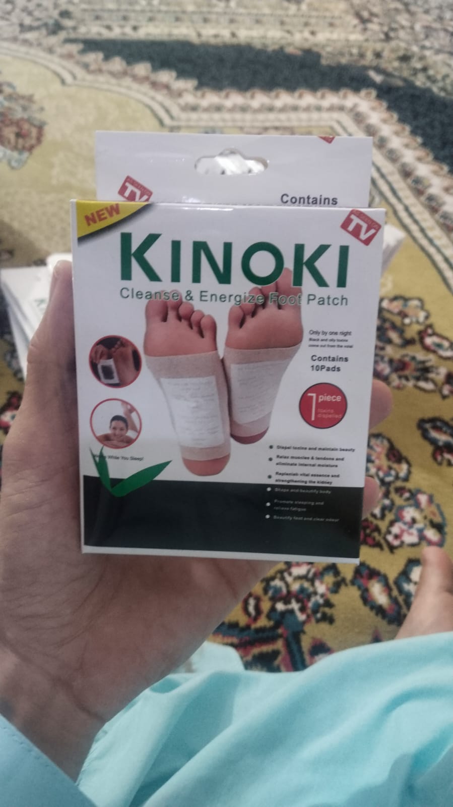 Kinoki Bamboo Vinegar Foot Patches – 10-Pad Overnight Foot Care Pack