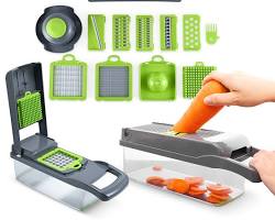 16-in-1 Vegetable Chopper – Multifunctional Dicer, Slicer, Grater & Shredder